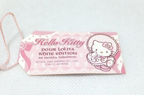 サンリオ ハローキティ 根付け 嶽本野ばら POUR LOLITA WHITE EDITION サンリオ ハローキティ 根付け 嶽本野ばら POUR LOLITA WHITE EDITION
