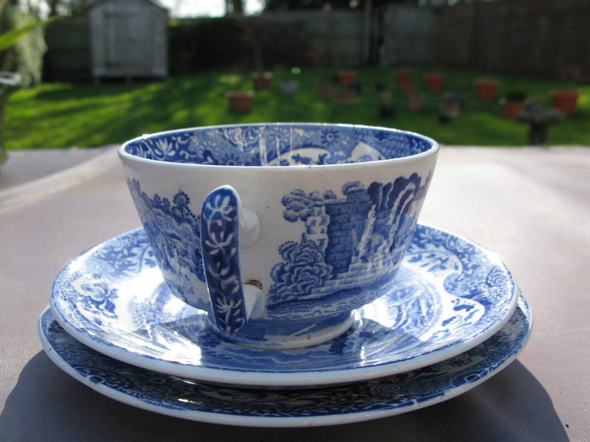 英国製スポード SPODE ブルーイタリアン ティートリオ 【公式通販】