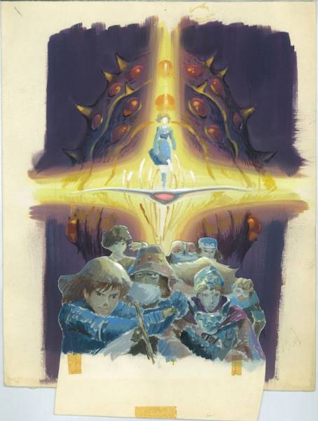 ☆風の谷のナウシカ☆宮崎駿☆ポスター原画3点セット☆超貴重!!(風の谷