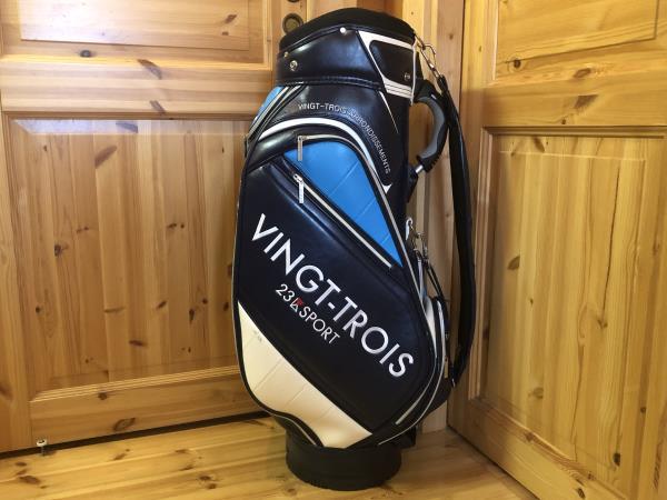 中古品 ☆ 23区SPORT GOLF キャディバッグ NAVY 9.0型 ☆ 希少 レア 