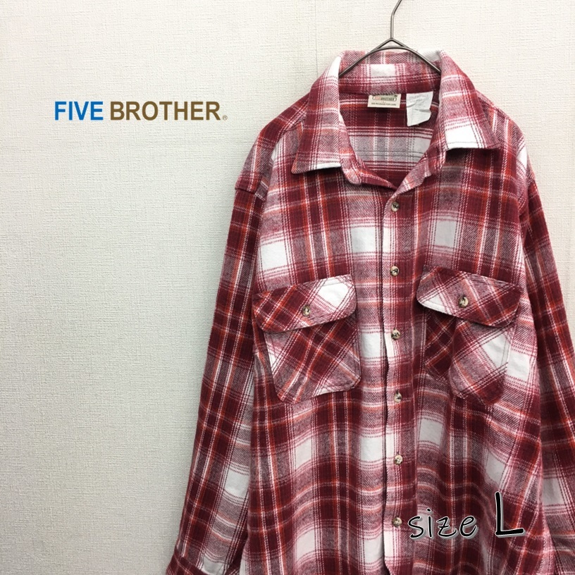 FIVE BROTHER 90s チェック柄 90年代 KZ4066☆90