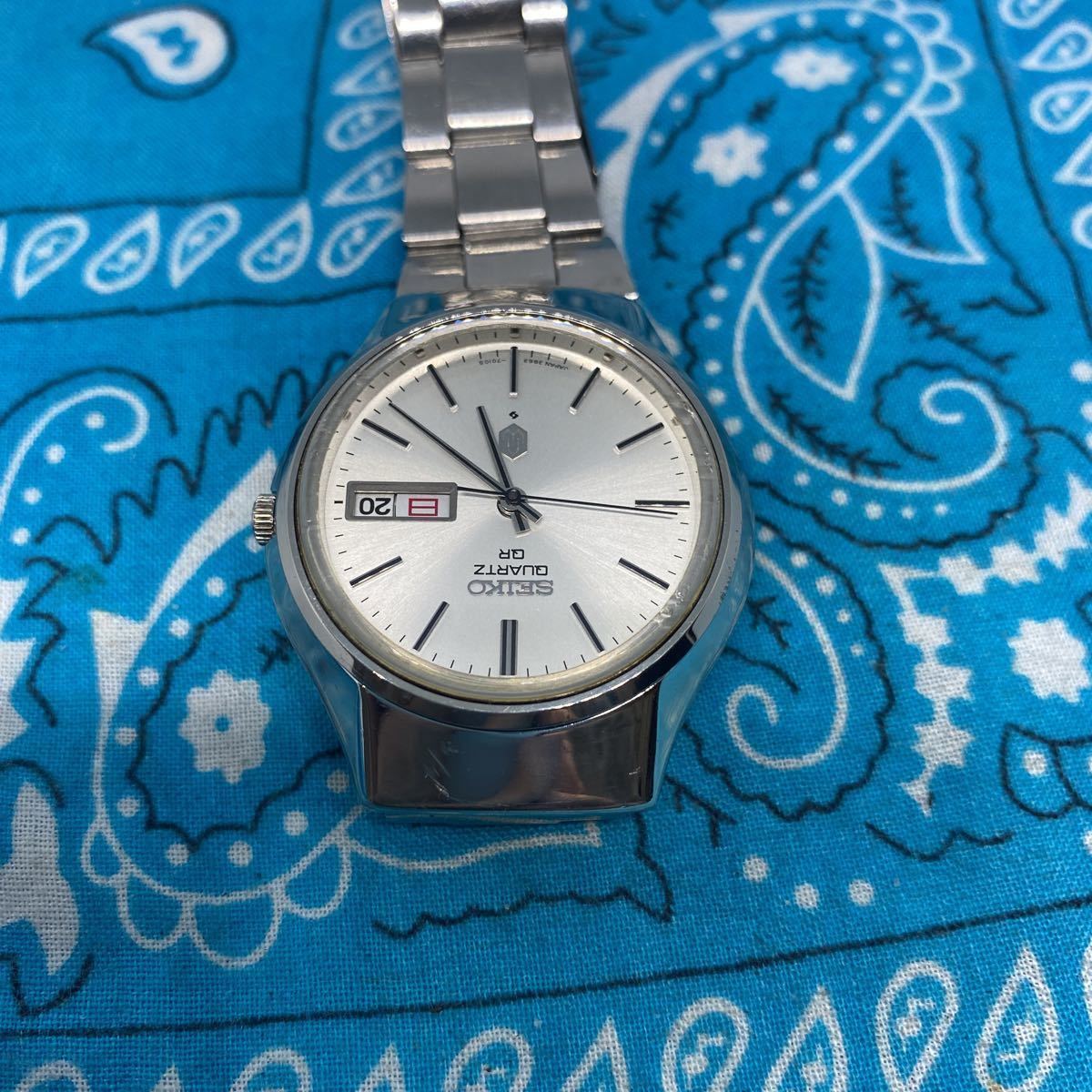 良品 SEIKO セイコー QUARTZ クォーツ 3863-7020 セイコーベルト付 38 