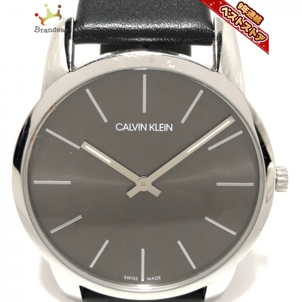 CalvinKlein(カルバンクライン) 腕時計■美品 - K2G211 メンズ ダークグレー