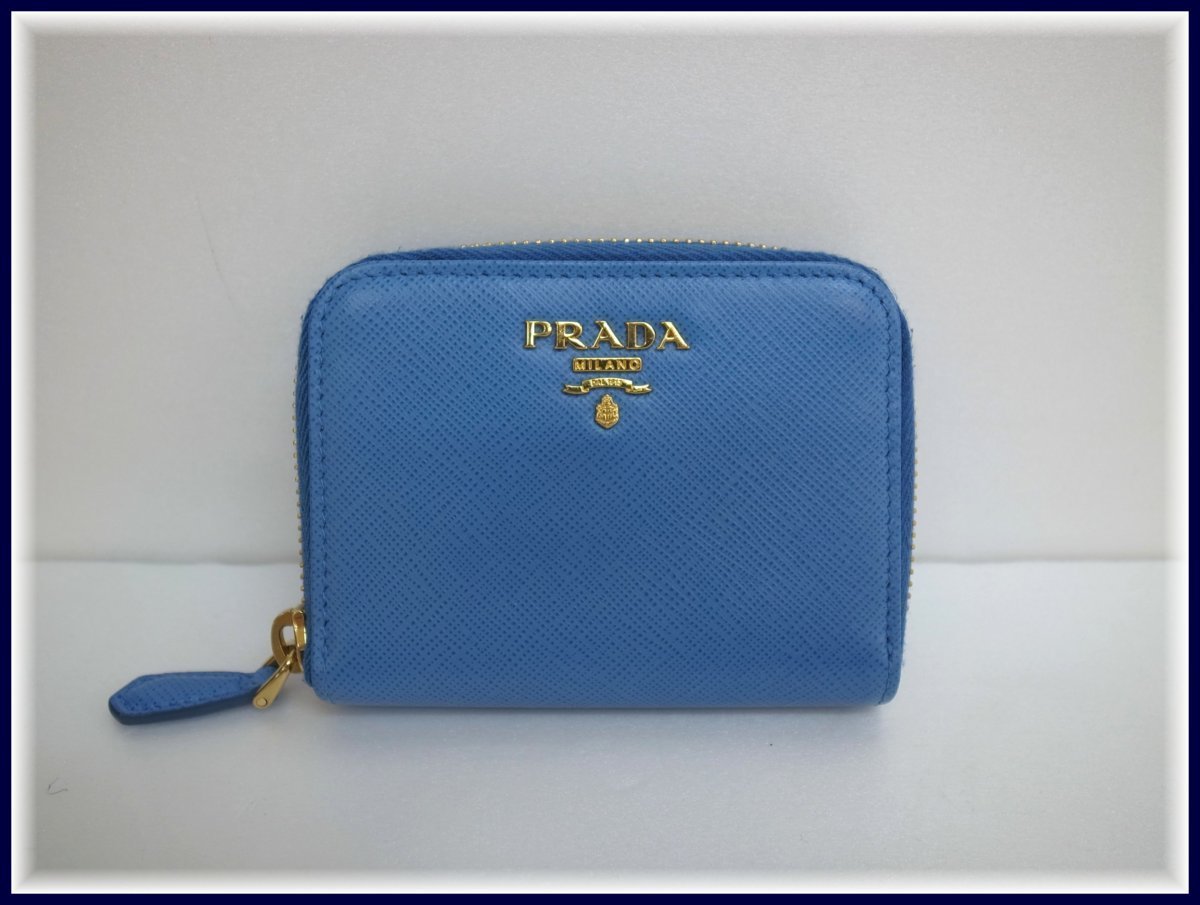 TA490【本物保証】 プラダ PRADA サフィアーノ レザー コインケース 
