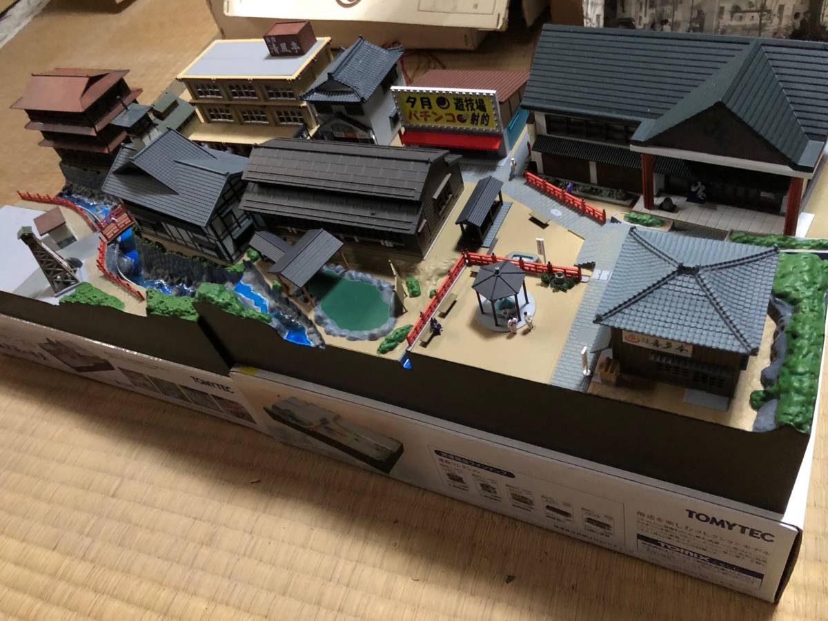 トミーテック ジオコレ 建物コレクション 066 温泉宿A 温泉街の情景