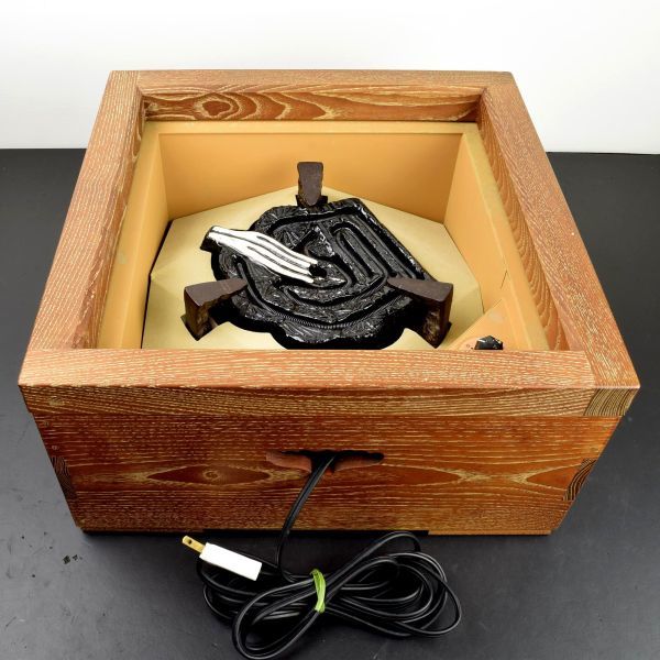 置炉 電熱器 茶道具 炉 野々田式 茶道具 桑 内側銅器