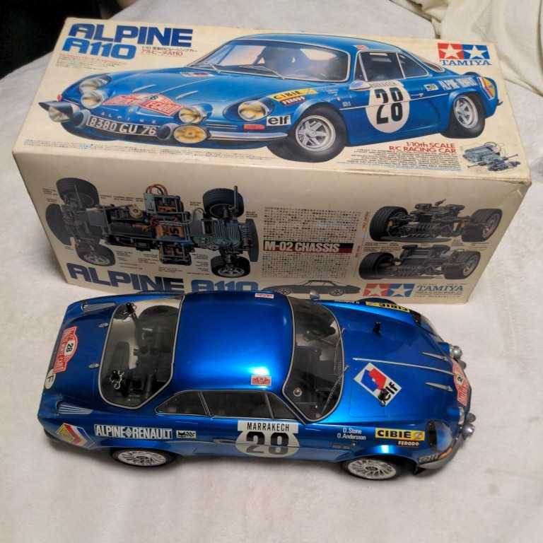 タミヤ ALPINE A110 M-02と見せかけてM-01仕様 中古 4独サス シャーシ，