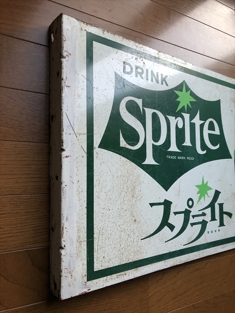 スプライト昭和レトロ当時物鉄看板 スプライト昭和レトロ当時物鉄看板