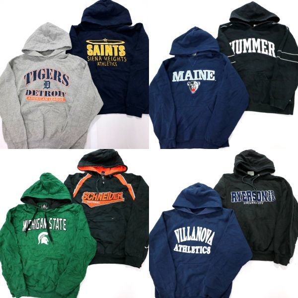 【人気SALE，高品質】 カレッジ系 スウェットパーカー set ミシガン MAINE 前V 他 S/M 8枚 まとめ売 古着 1円スタート 最落なしMG0063(Sサイズ)｜売買されたオークション情報、yahooの商品情報をアーカイブ公開 - オークフ Sサイズ