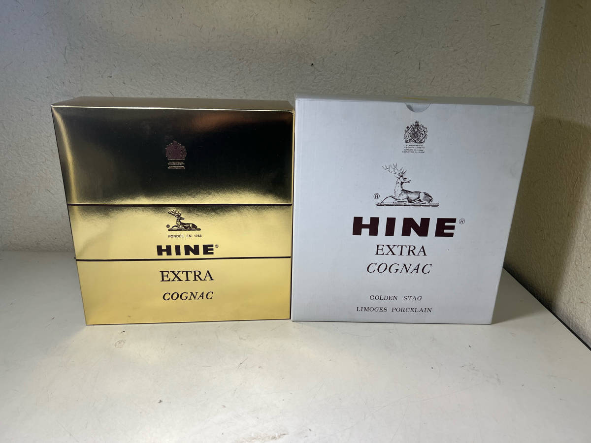未開栓 古酒 HINE ハイン EXTRA エクストラ 鹿 リモージュ ゴールド