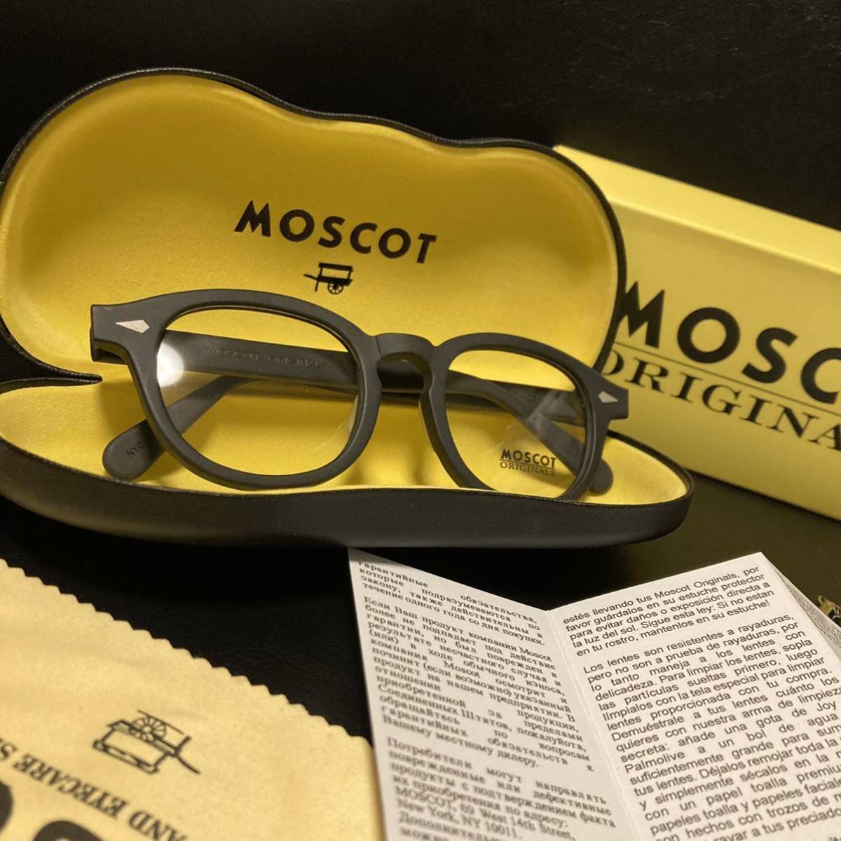 MOSCOT モスコット LEMTOSH レムトッシュ 49(L) カラー: MATTE BLACK 