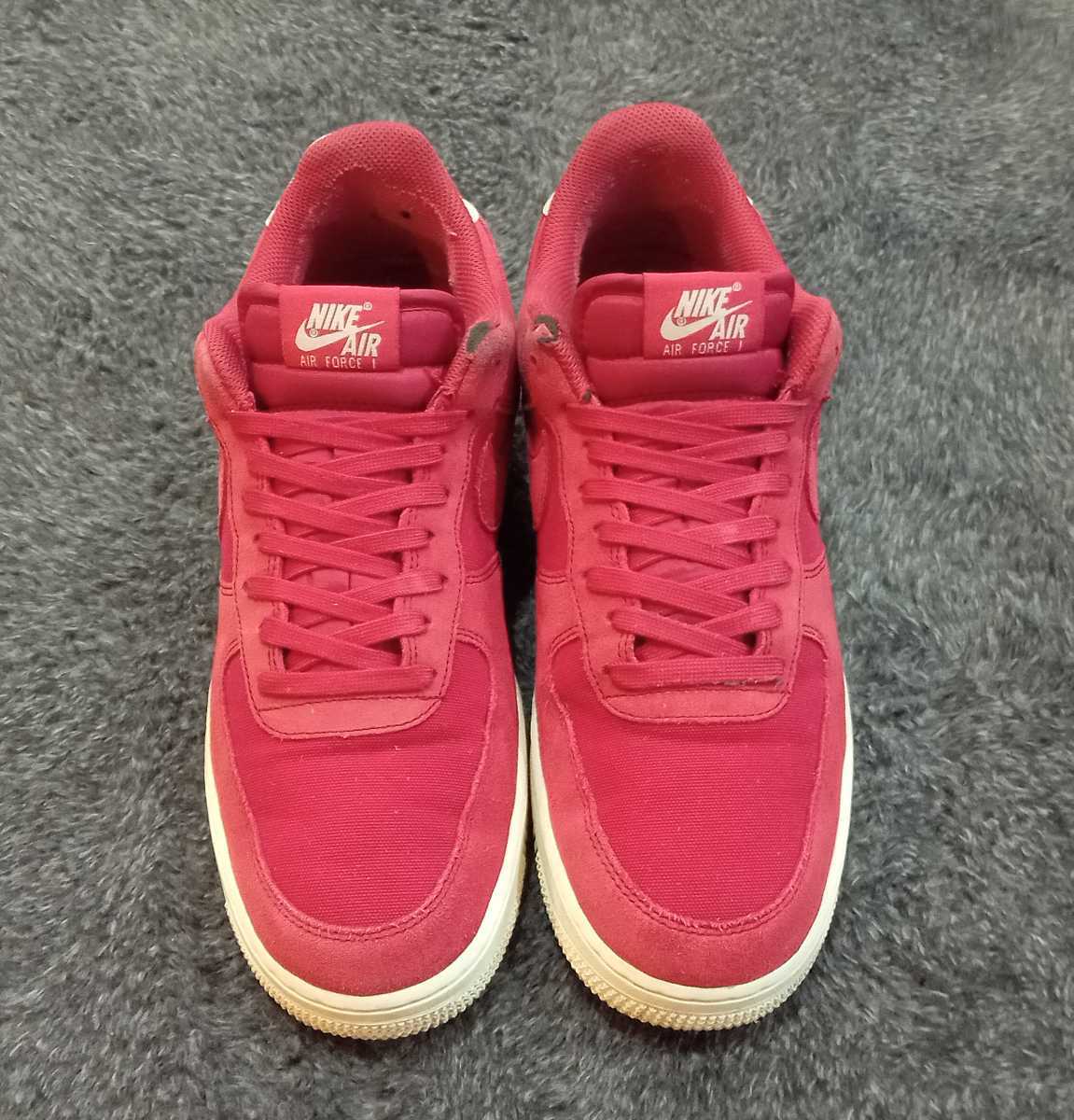N15【特価/Used/完売モデル】NIKE AIR FORCE 1 07 SUEDE RED CRUSH