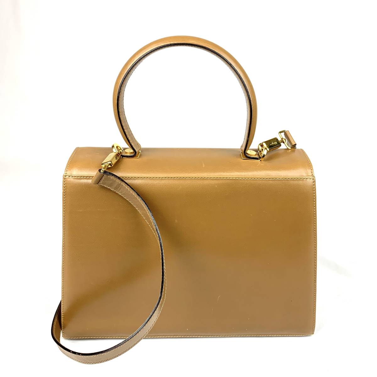 Salvatore Ferragamo レザー ガンチーニ 2WAY バッグ Salvatore 