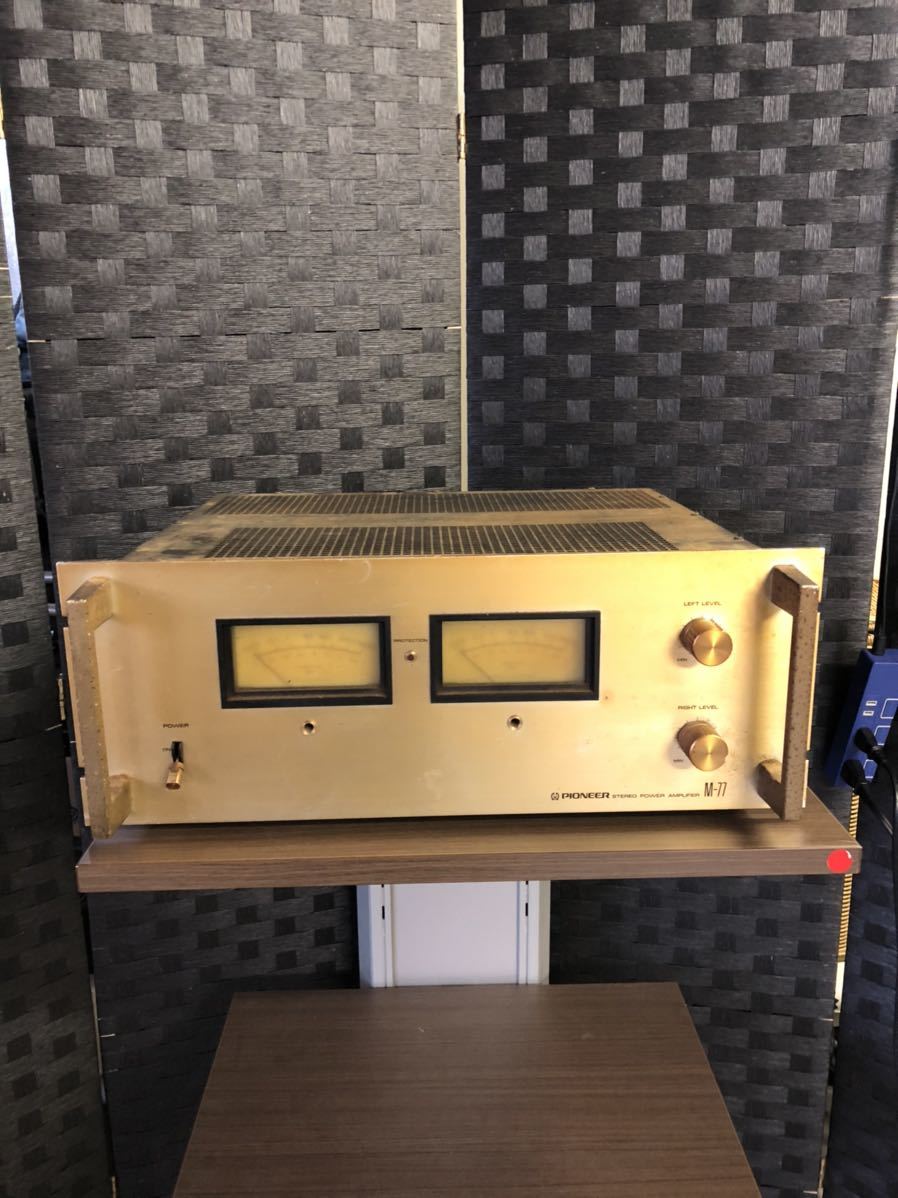  詳細不明 Pioneer M-77 ステレオパワーアンプ パイオニア オーディオ 音響機器 オーディオ機器 通電OK(パイオニア)｜売買されたオークション情報、yahooの商品情報をアーカイブ公開 - オークファ パイオニア