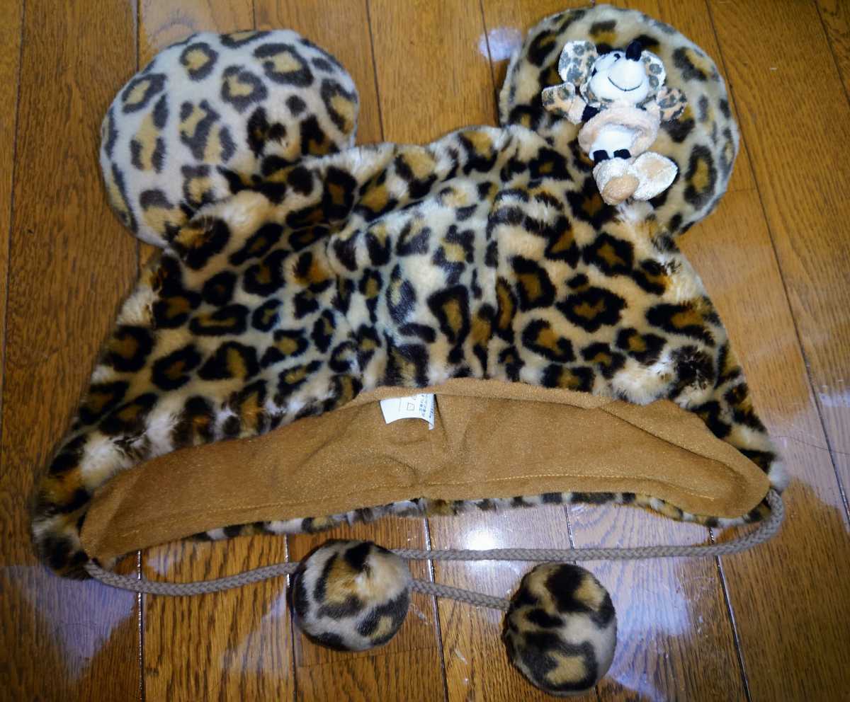 ミニー ヒョウ柄 被り物 ファンキャップ 2個セット ディズニー ピンク 