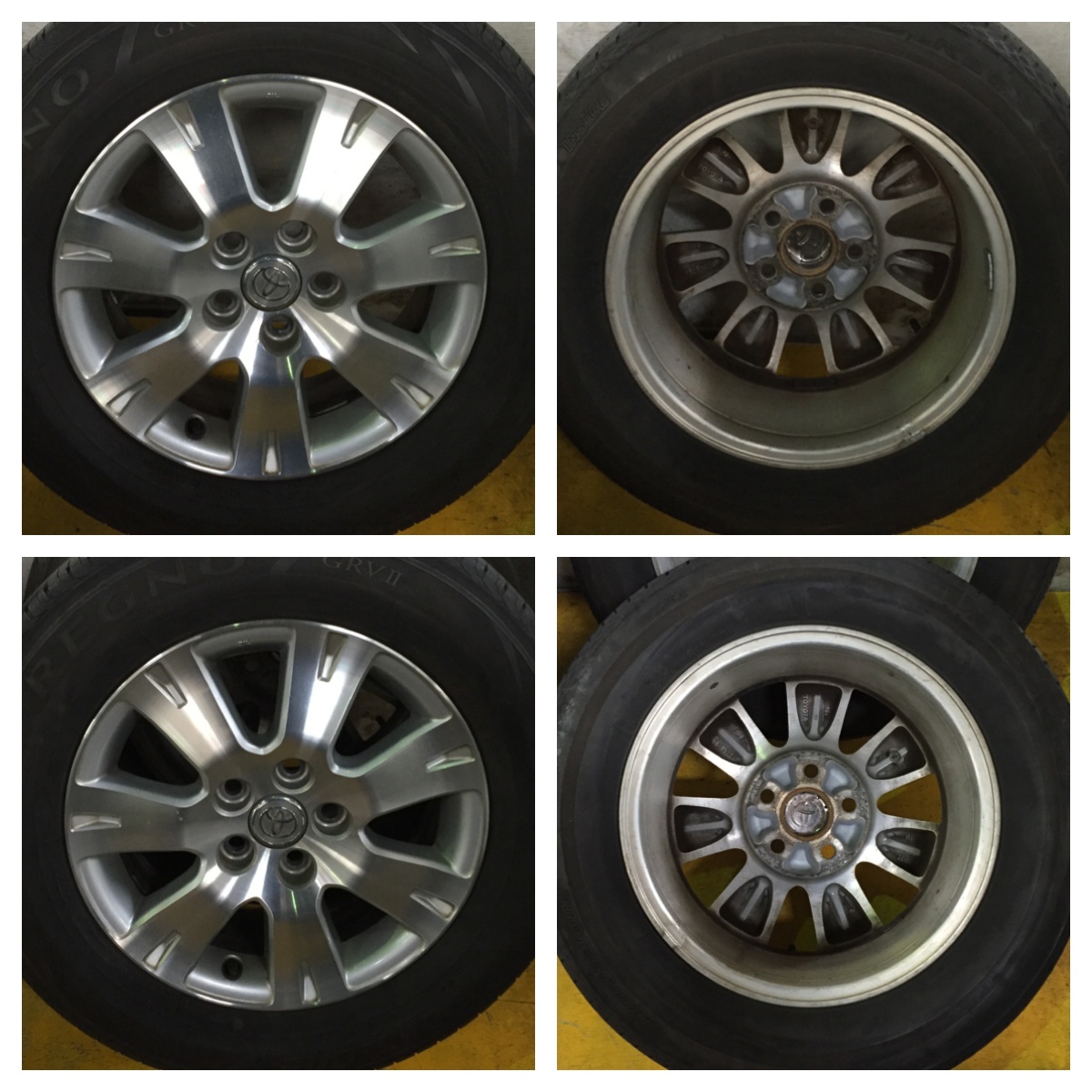 ⑪ BRIDGESTONE REGNO GRVⅡ 215/65R16 2019年製 9.5分目 トヨタ 純正 エスティマ C-HR ヴェルファイア 等 REGNO ブリヂストン 215&frasl;65R16 価格.com 価格比較 価格