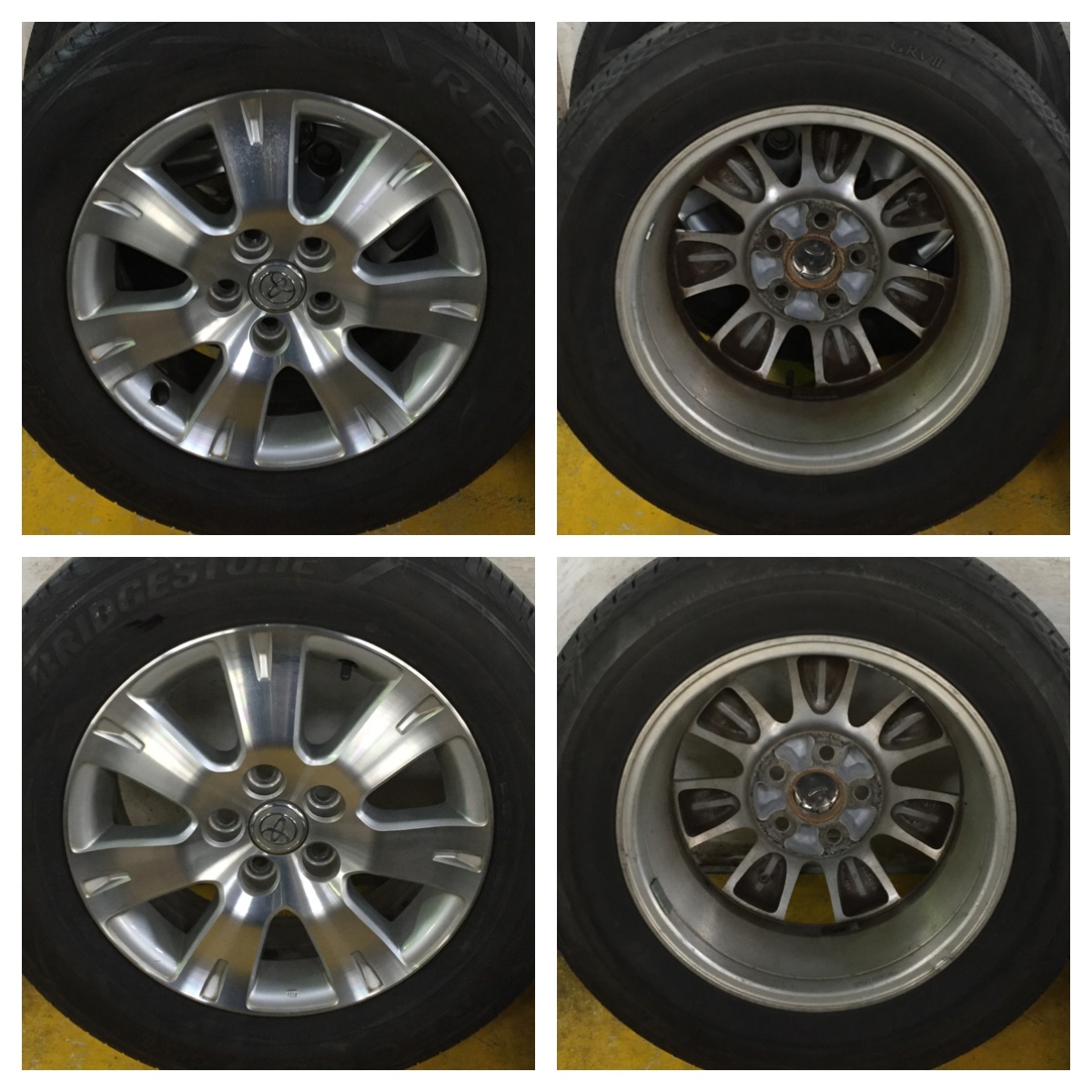 ⑪ BRIDGESTONE REGNO GRVⅡ 215/65R16 2019年製 9.5分目 トヨタ 純正 エスティマ C-HR ヴェルファイア 等 REGNO ブリヂストン 215&frasl;65R16 価格.com 価格比較 価格