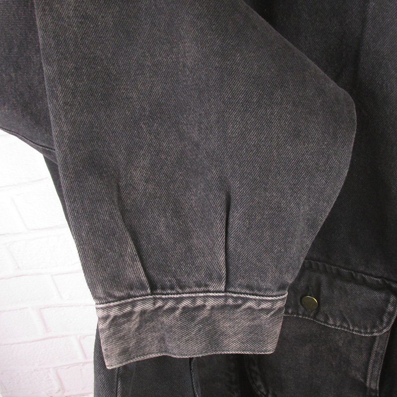 Willy Chavarria the NYFW with 115th NSAKHJ19301 WILLY CHAVARRIA ウィリーチャバリア SILVERLAKE LAPEL JACKET ブラックデニム ジャケット L 未使用 ブラック