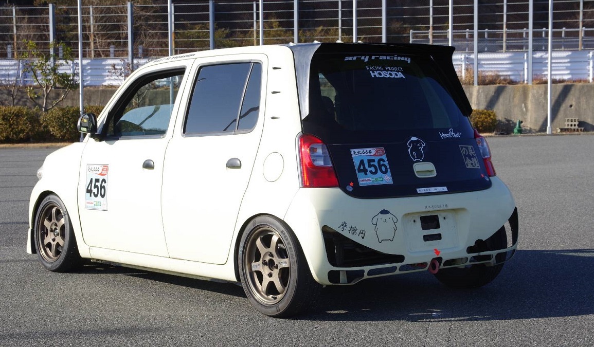 ary racing (オートリサーチ米沢)×RacingHAMMER　レーシングハマー　エッセ　L235S　245　リアスポイラー ary (オートリサーチ米沢)×RacingHAMMER racing