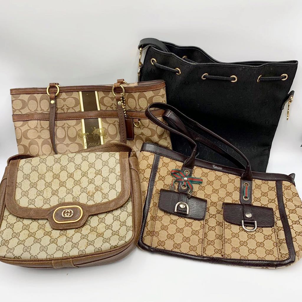 1円〜 バッグ 財布 まとめ 16点セット ルイヴィトン グッチ フェンディ コーチ ディオール LOUIS VUITTON Dior GUCCI FENDI ブランド ルイヴィトン LOUIS 1円 福袋 オデオンPM ルイヴィトンジッピーXL