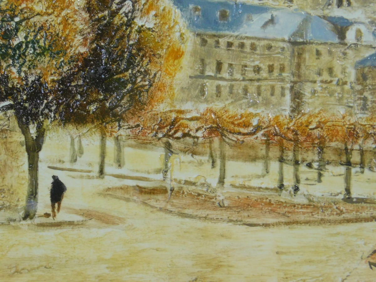 塚越仁慈 エルエスコリアル修道院(スペイン)風景画 F3号 油彩(油絵