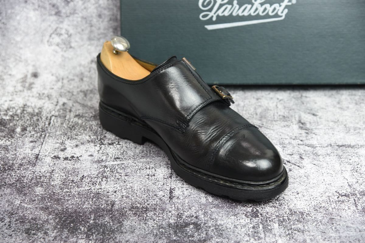 Paraboot ウィリアム サイズ6(24.5cm相当) ネイビー 純正箱・冊子付属 