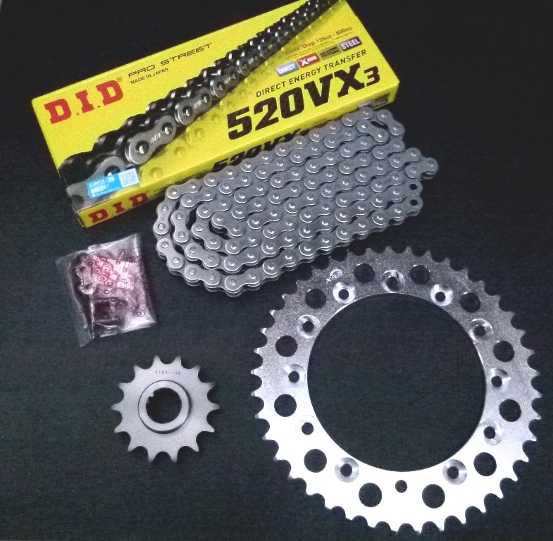 ご依頼品 国産品質 ヤマハ SR400 88-17 適合 520仕様 前後スチールスプロケット