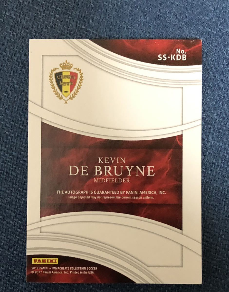 2017 Panini Immaculate Soccer Shadow Box KEVIN DE BRUYNE Auto /50