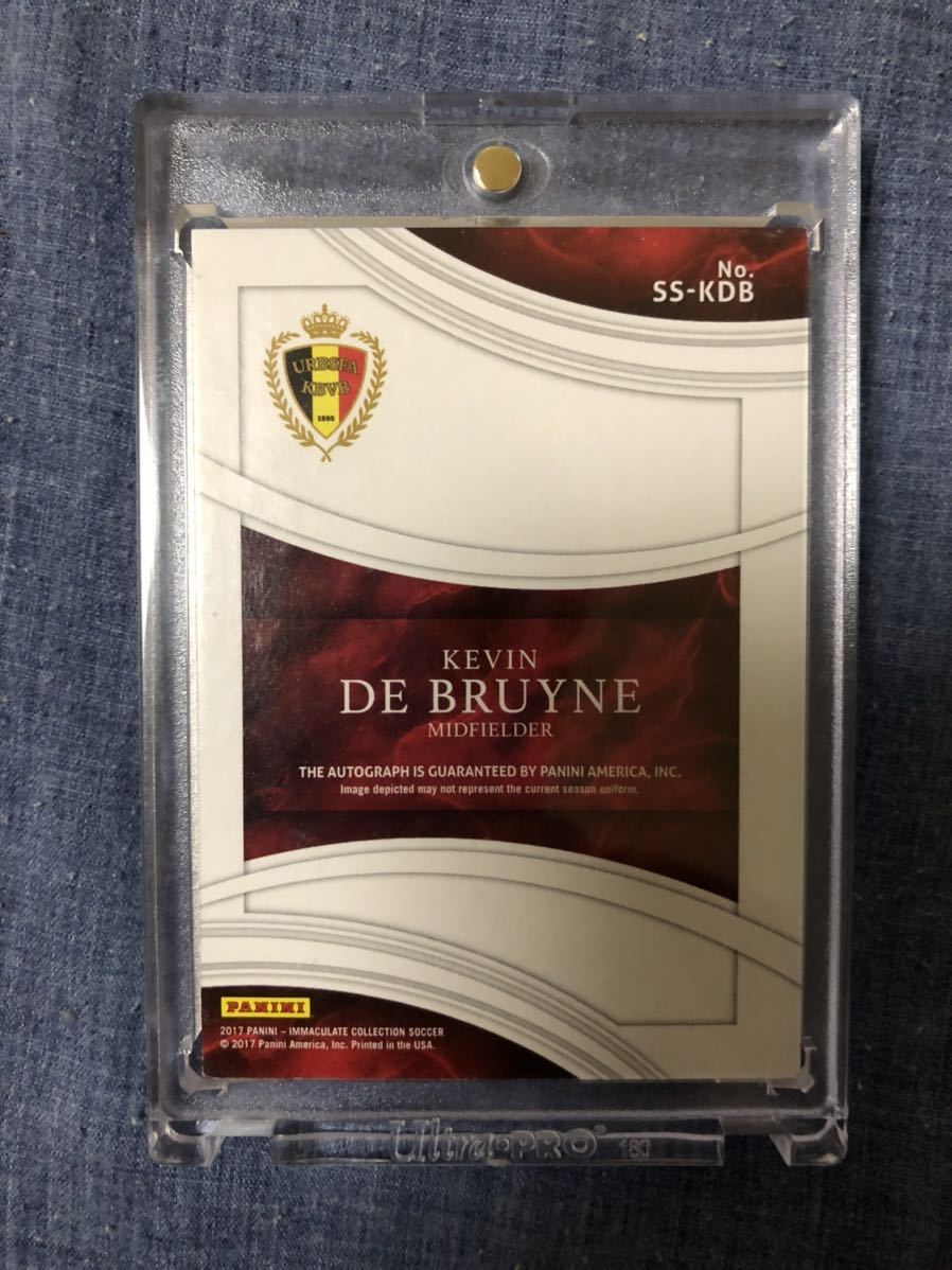 2017 Panini Immaculate Soccer Shadow Box KEVIN DE BRUYNE Auto /50