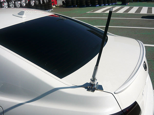 光るブルーLED トランクアンテナ アンテナアース TL 自動車電話 ダミー