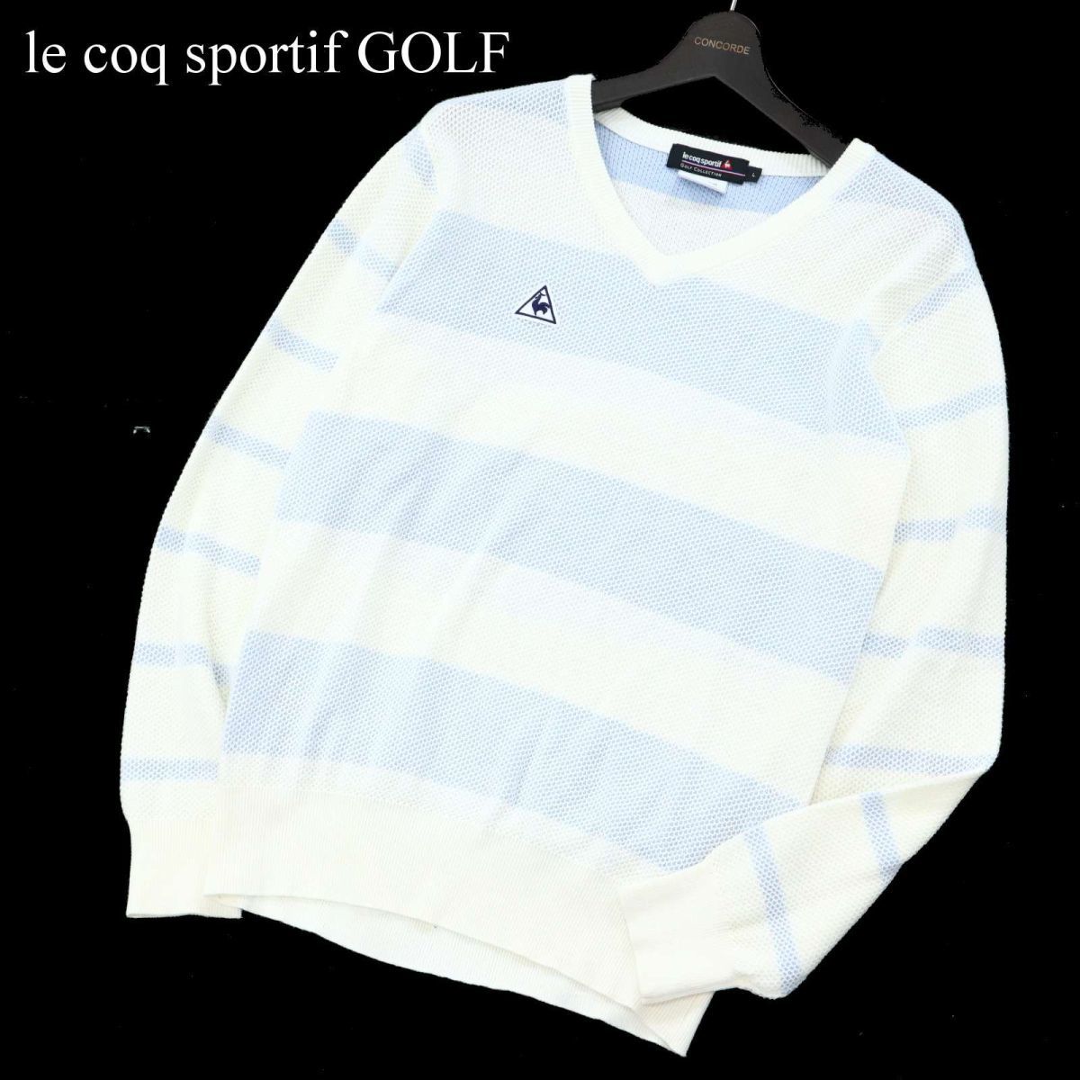 美品☆ le coq sportif GOLF ルコック スポルティフ ゴルフ Vネック