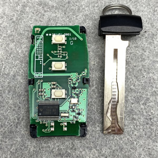 初期化済 スバル純正スマートキー 281451-5801　レヴォーグ レガシィ　BRZ WRX 　再登録　スペア　未登録 新品電池付き！ スマートキー 初期化済スバル純正スマートキー3ボタン基盤番号281451-5801 スバル 最新作，新作 初期 スバル純正スマートキー