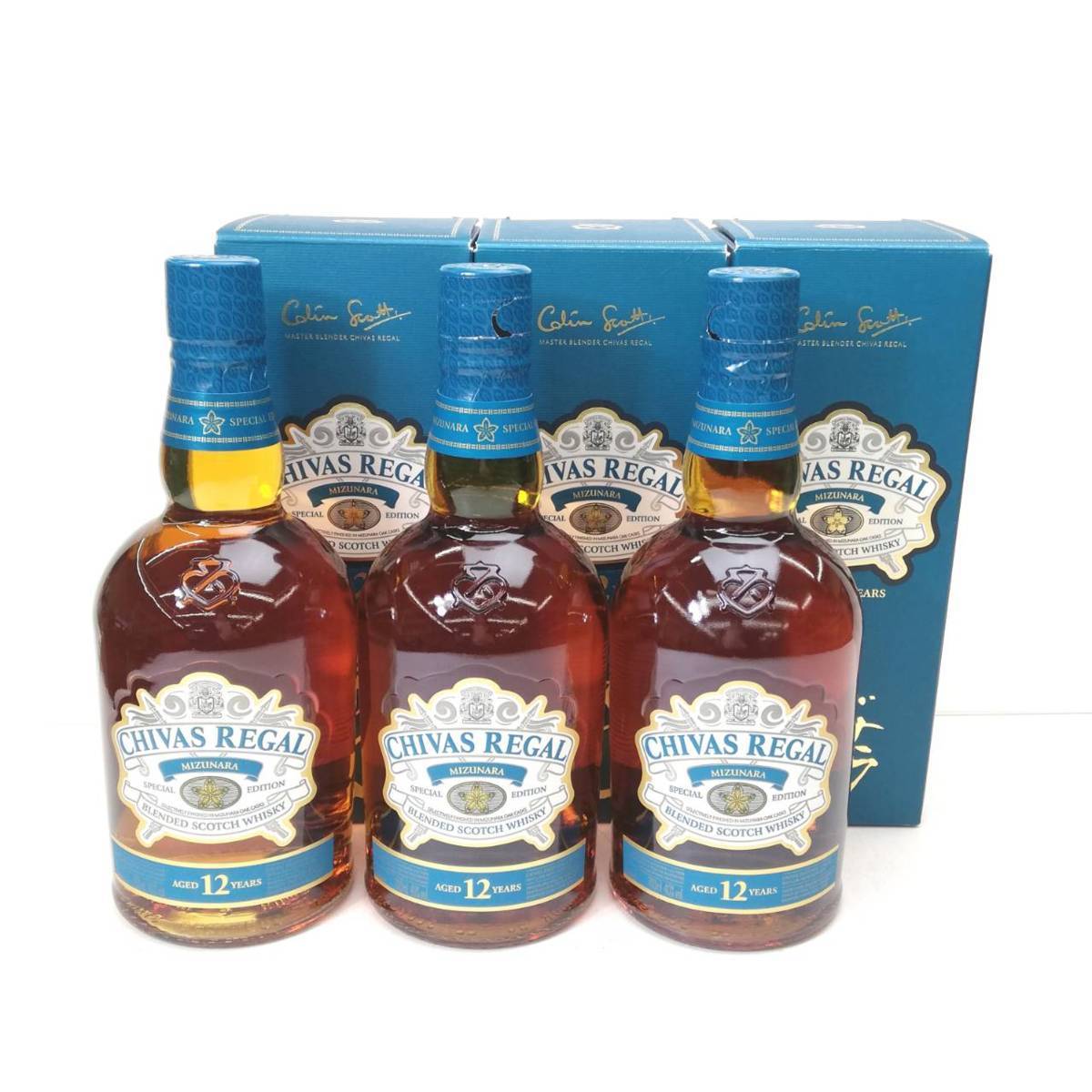 シーバスリーガル 12年 ミズナラ REGAL : - CHIVAS リーガル 3本セット 
