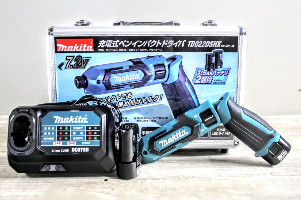 2026，SALE No.1521 MAKITA マキタ 7.2V充電式ペンインパクトドライバ TD022D バッテリー 充電器 箱付属(本体)｜売買されたオークション情報、yahooの商品情報をアーカイブ公開 - オークファン インパクトドライバ