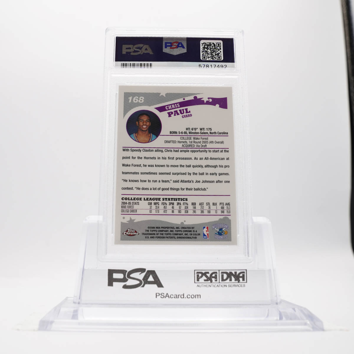 PSA9] Chris Paul 2005 Topps Chrome クリス・ポール RC ルーキー NBA 