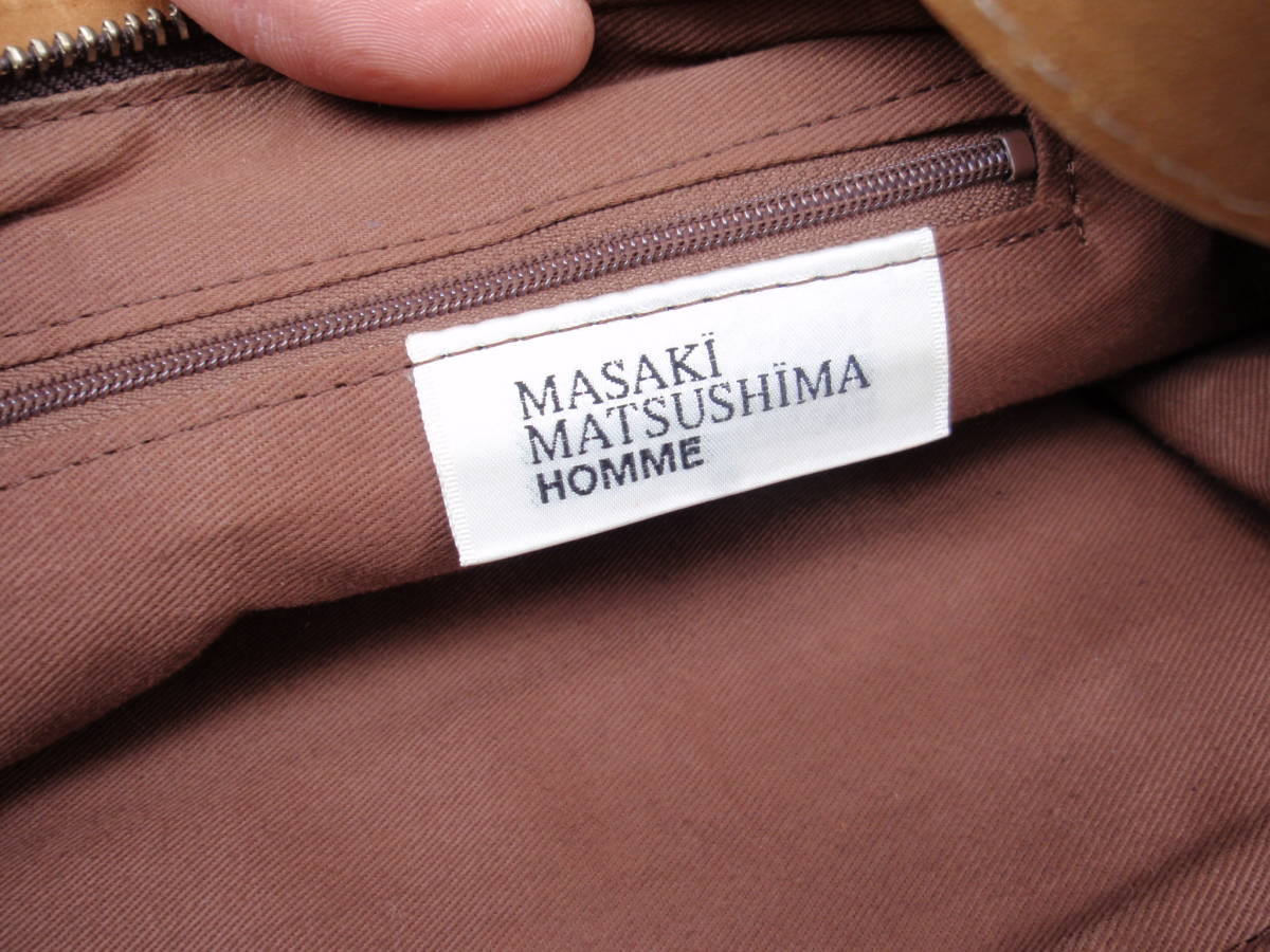 ほぼ未使用！MASAKI MATSUSHIMA HOMME（マサキマツシマ オム） 本革製 