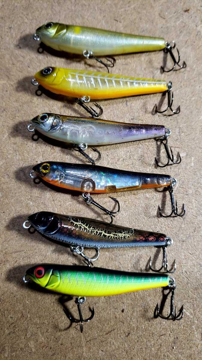 【美品】メガバス　DOGーX Jr　コアユ　6個セット　トップウォーター　ペンシルベイト