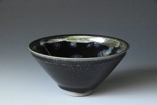 □特別出品□ 08167u 久世仁之 靑亭 耀式 黒辰 天目 窯変 曜変 □特別出品□ 08167u 久世仁之 靑亭 耀式 黒辰 天目 窯変 曜変