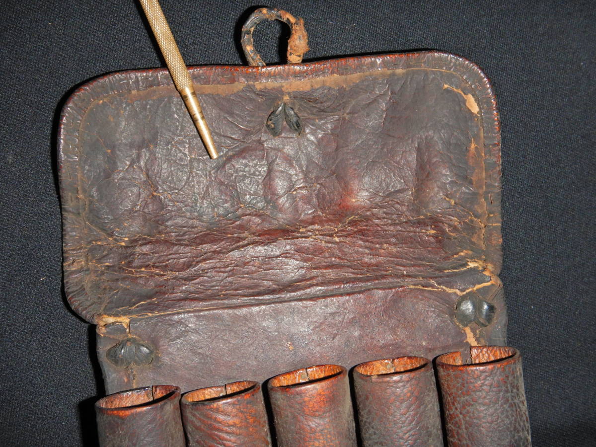 胴乱・早盒（はやごう）・火薬入れ 火縄銃・武器・江戸時代後期 火縄銃