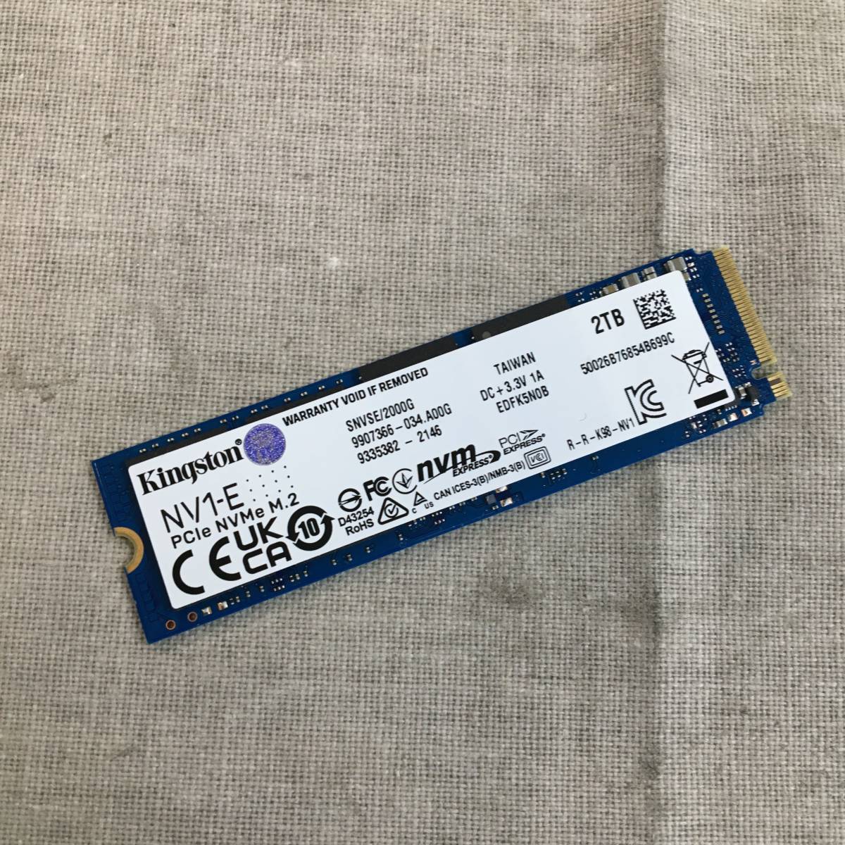 Kingston NV1-E 2TB PCIe NVMe M.2 SSD 公式通販 Kingston NV1-E 2TB PCIe