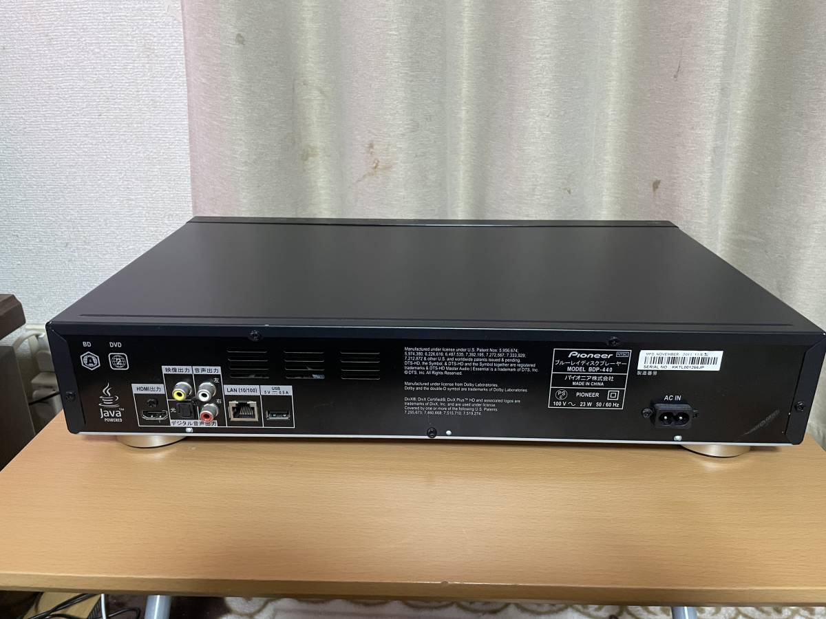 Pioneer ブルーレイプレーヤー BDP-300 本体おリモコンです 