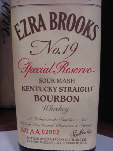 Ezra Brooks No.19 Special Reserve木箱入り Ezra Brooks No.19 Special Reserve木箱入り