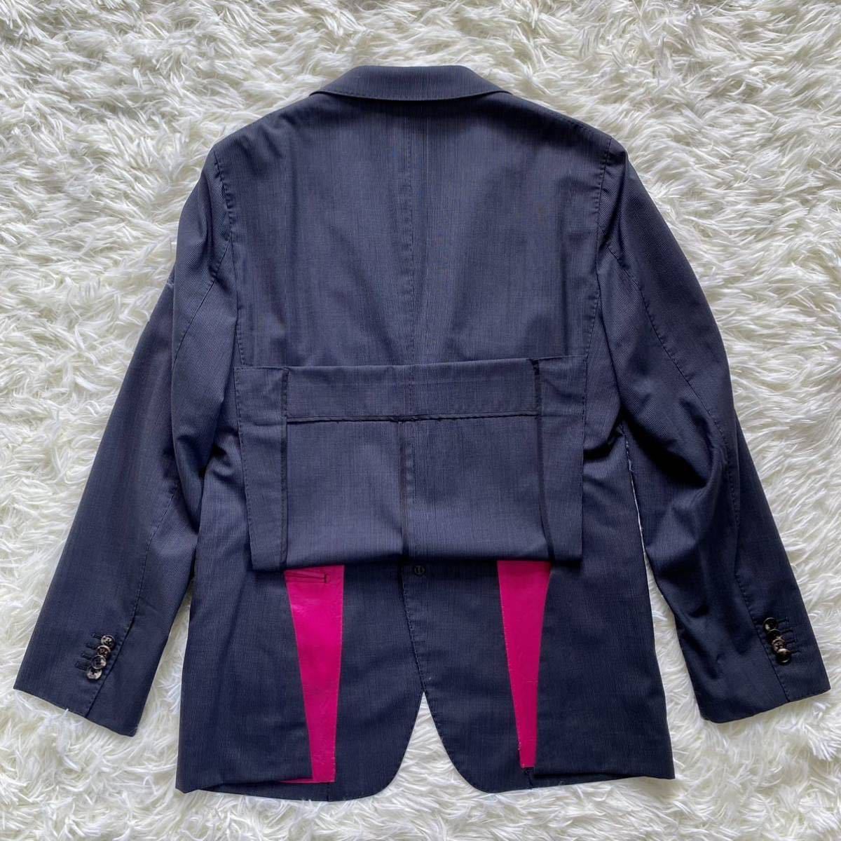 麻布テーラー【魅せる裏地】azabu tailor スーツ M位 グレー