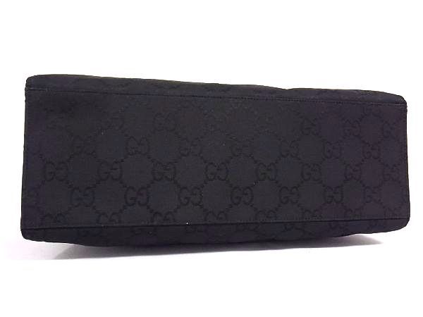 1円 GUCCI グッチ 002 1010 3444 バンブー GG柄 ナイロン シルバー金具  