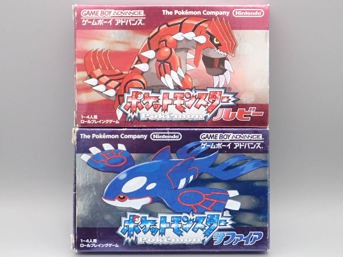 爆買い，お得 FS534/ニンテンドー GBA ポケットモンスター ルビー サファイア 箱 取説付/Nintendo 任天堂 ポケモン ゲームボーイアドバンス ソフト(ロールプレイング)｜売買されたオークション情報、yahooの商 タイトル