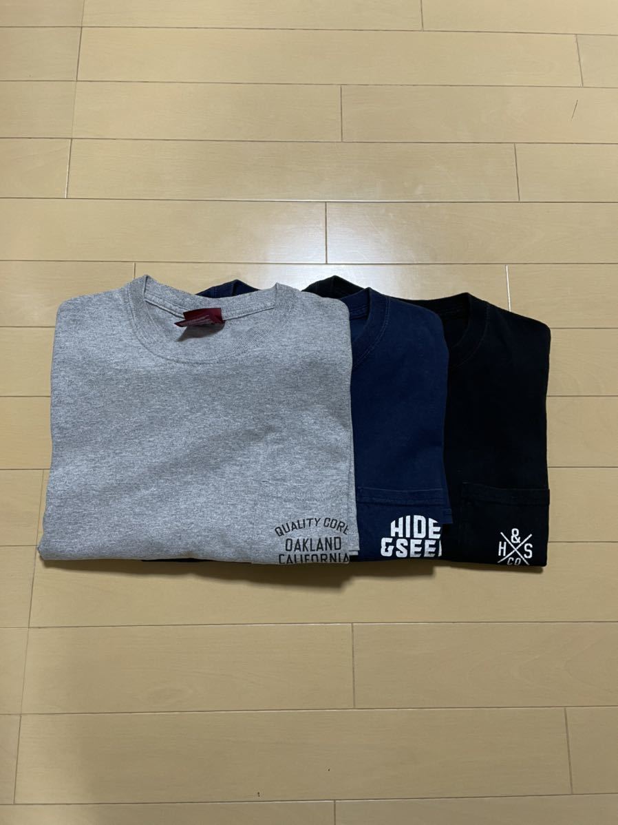 HOT，大得価 HIDE AND SEEK ハイドアンドシーク tシャツ 半袖 M ３枚セット(半袖Tシャツ)｜売買されたオークション情報、yahooの商品情報をアーカイブ公開 - オークファン 男性用