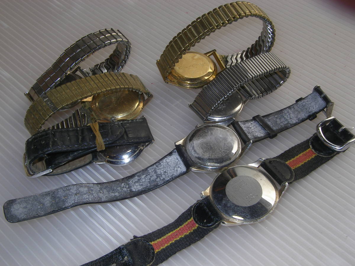SEIKO 自動巻き時計 ks 動作未確認 ☆ SEIKO/セイコー 時計 メンズ 7個 動作未確認 ジャンク① ☆ SEIKO