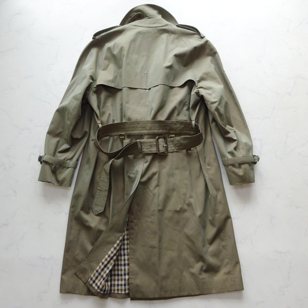 70s 80s Vintage Aquascutum Trench Coat ENGLAND 英国製 美品 アクア