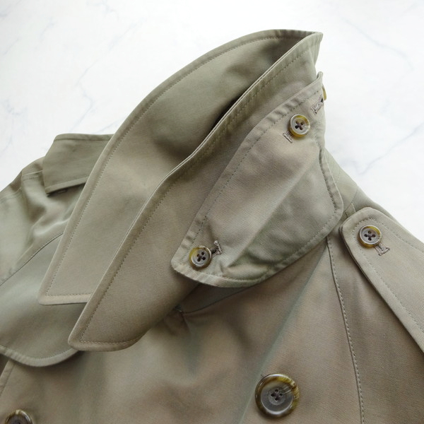 70s 80s Vintage Aquascutum Trench Coat ENGLAND 英国製 美品 アクア