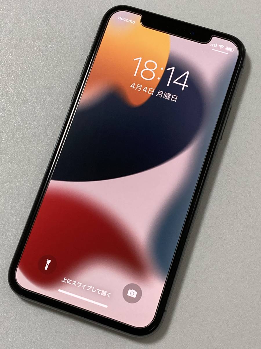 256GB SIMフリー スペースグレイ X iPhoneX iPhone 美品 国内版 simフリー Space Gray 0 本体 [256GB] [Cランク バッテリー100%iPhoneX